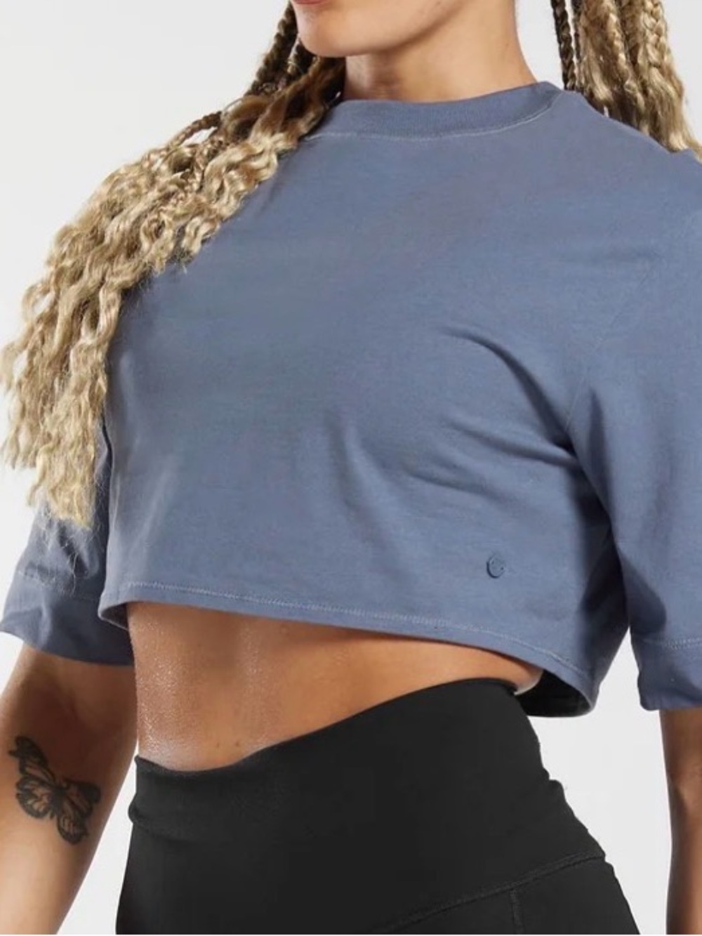 Gymshark Cotton Boxy Crop Top